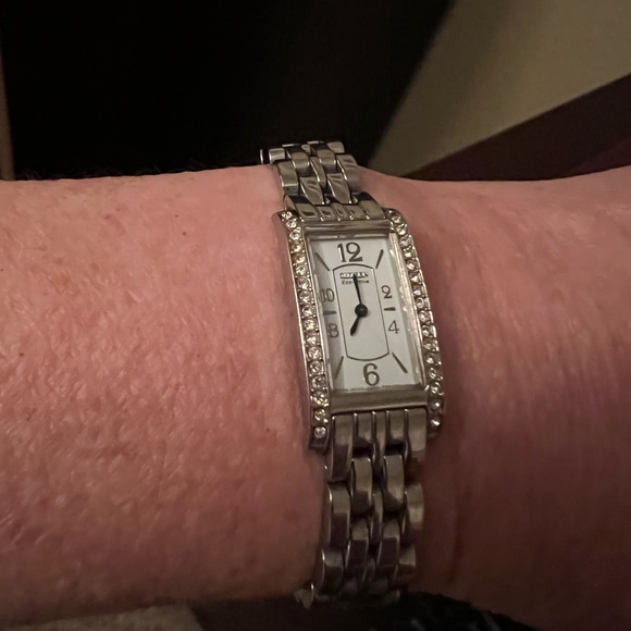 Womens silver Citizen Eco-drive watch - Picture 4 of 4